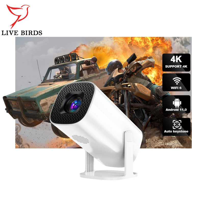 WiFi Projector HD Mini Video Projector Home 4K Video Smart Projectors Portable Outdoor Movie Projector Compatible For Android 11 Phones Tablet Laptops Computer ราคา 2,478 บาท*ส่งฟรี