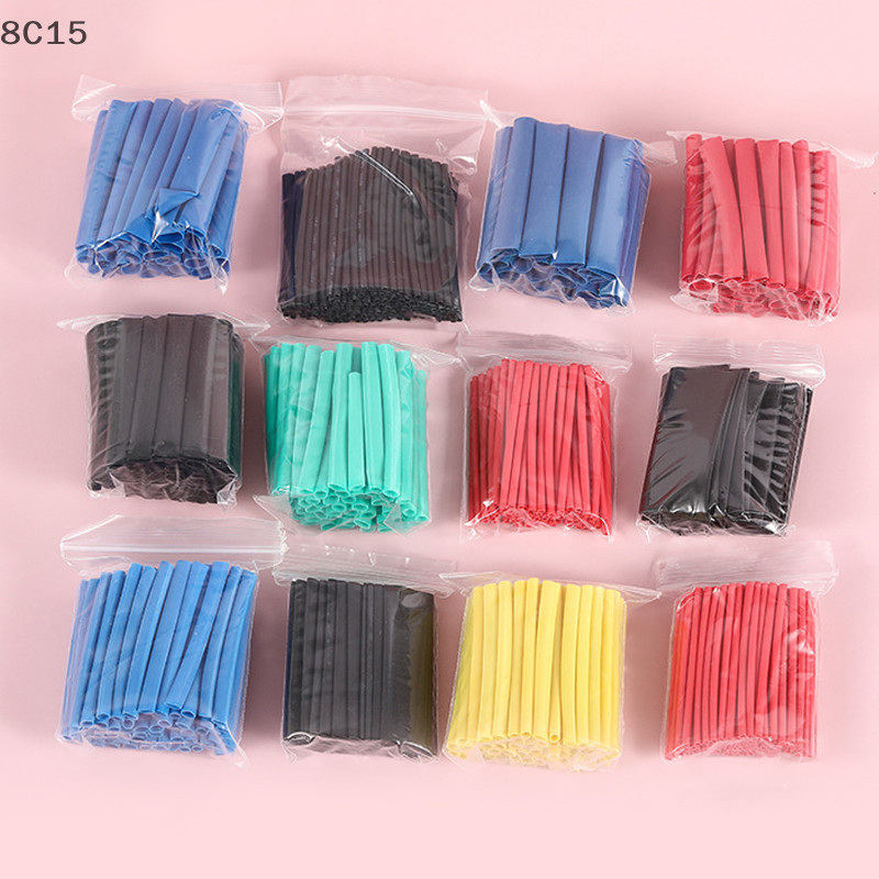 328 CÁI Ống co nhiệt cách nhiệt Polyolefin Ống bọc dây Các loại Ống co lại Bọc dây cáp Bộ tay áo nóng
