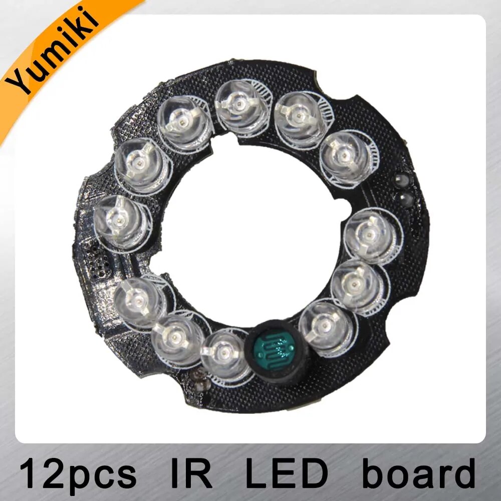 Yumiki bán buôn hồng ngoại 12x5 bảng LED hồng ngoại cho camera CCTV Máy ảnh Mini nhìn trong đêm (đường kính 37mm)
