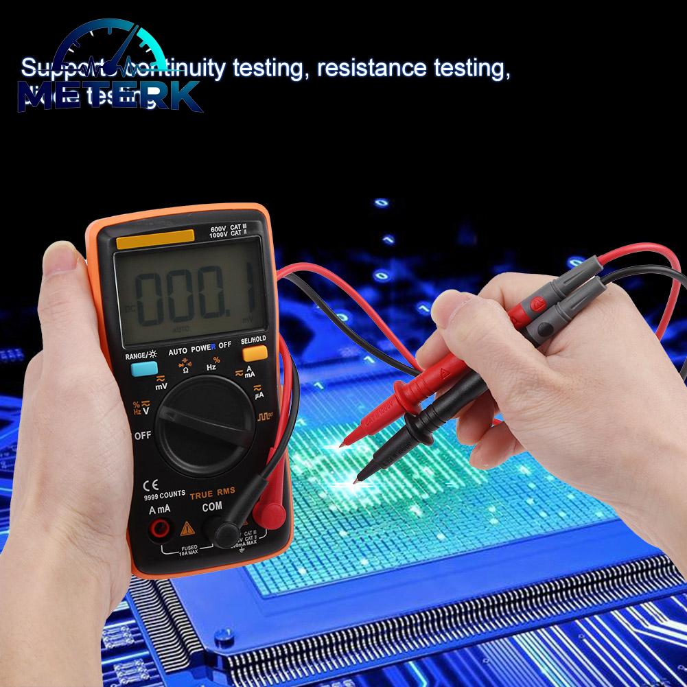 Meterk Xtahdge True True Value Digital Volt Ohm Meter Conduction Test Resistance Test Safe Automotive and Home Electrical Diodes Troubleshooting for Technicians Giá 668,000 Đồng*Miễn phí vận chuyển