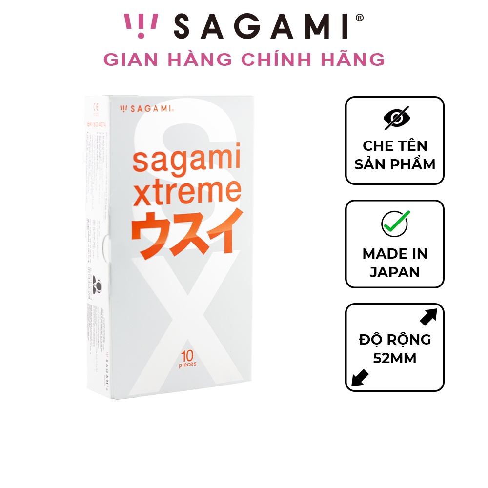 Bao cao su Sagami Xtreme - Superthin - bcs mỏng - kéo dài thời gian