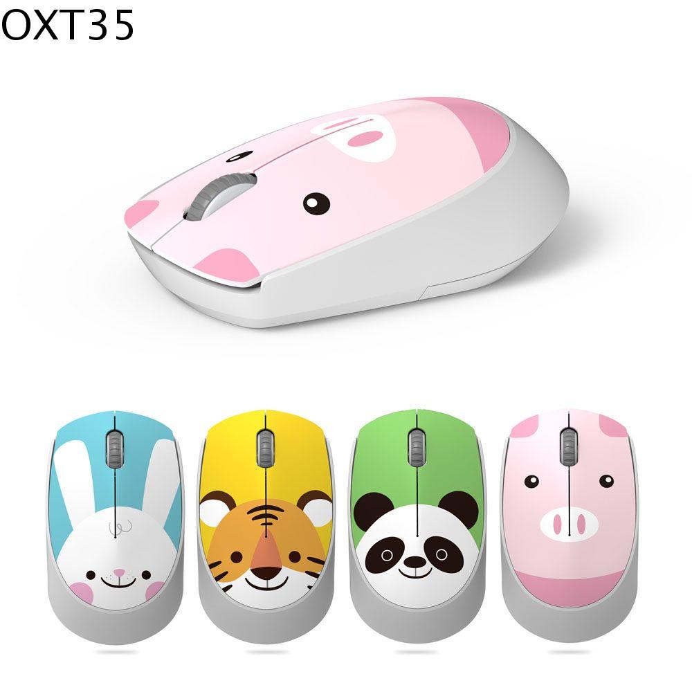 OXT35 Ergonomic Động Vật phim hoạt hình Im lặng USB Im lặng Chuột Máy tính xách tay Máy tính Thiết Bị Ngoại Vi Chuột câm Chuột không dây Máy tính Chuột Chuột