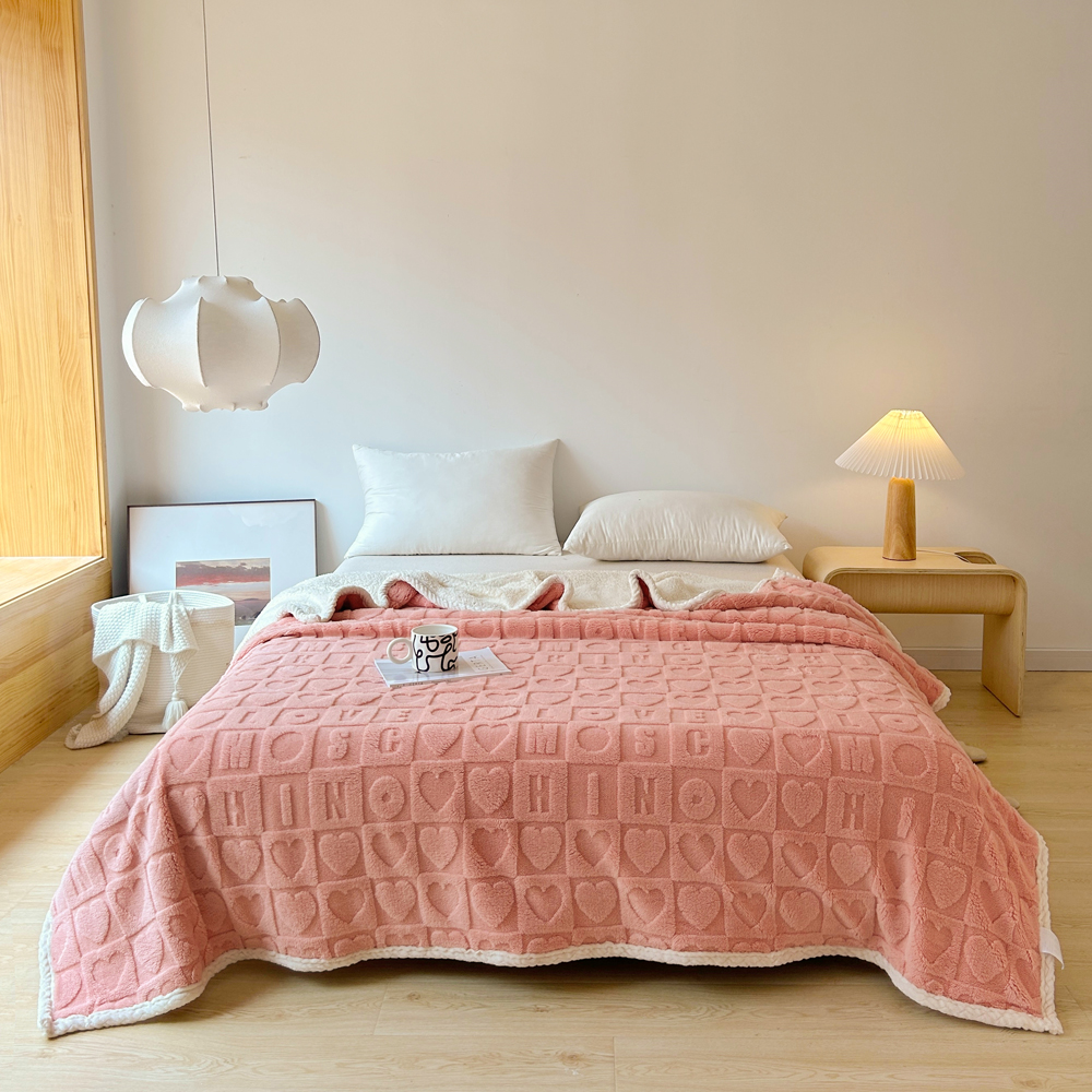 Flannel chăn kết mùa thu đông dày chăn đắp lông cừu chăn mềm để Sofa giường