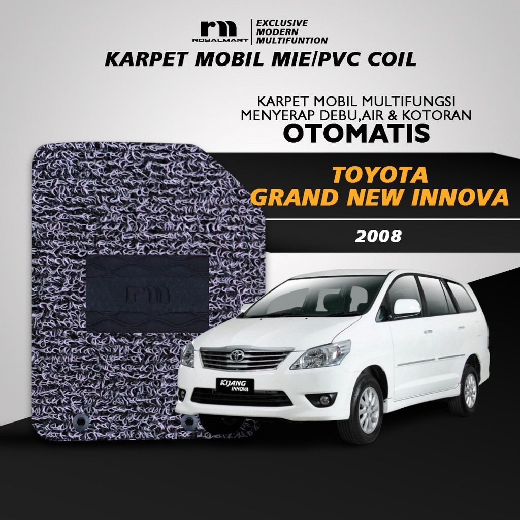 Royal Mart Karpet Mobil TOYOTA GRAND NEW INNOVA 2008 FULL BAGASI 2 WARNA/Carpet Mie Bihun Premium Keset PVC Anti Slip Aksesoris Interior Mobil Harga  1,704,503 Ringgit*Penghantaran Percuma