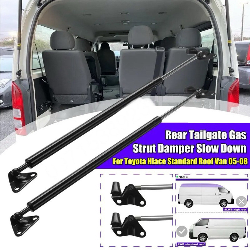 2 Ty chống cốp hậu Toyota Hiace (cá mập) 2007+ cao cấp