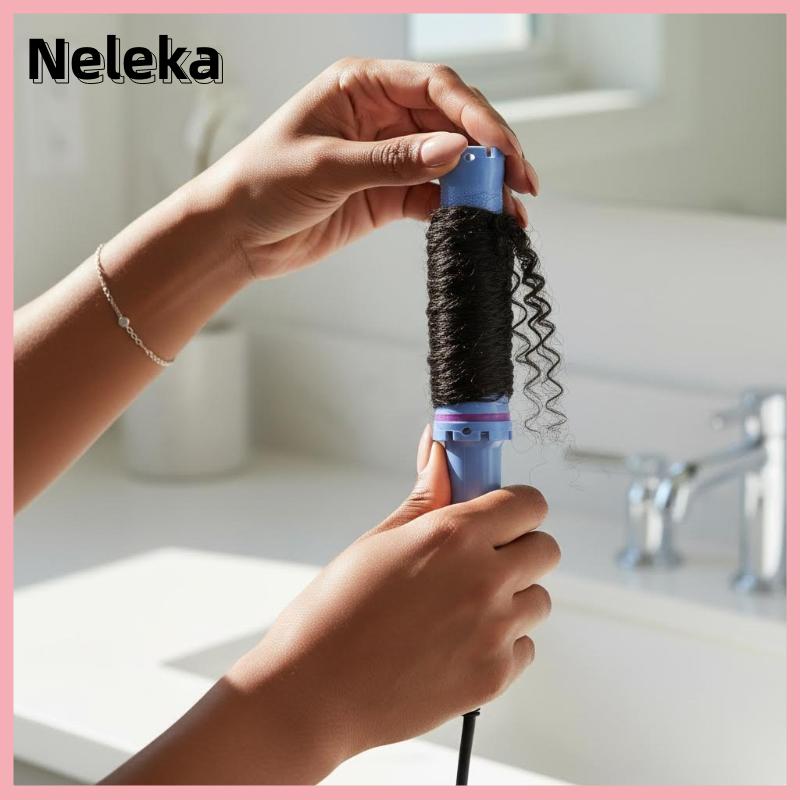 【Neleka】💖【HOT SALE】🎈🎈 140Mm 24V Kỹ Thuật Số Tóc Hot Perm Que Điện Nước Nóng Dụng Cụ uốn Thanh Con Lăn Tóc Sóng Salon Cắt Tóc Curling Xoắn Ốc Công Cụ Tạo Kiểu