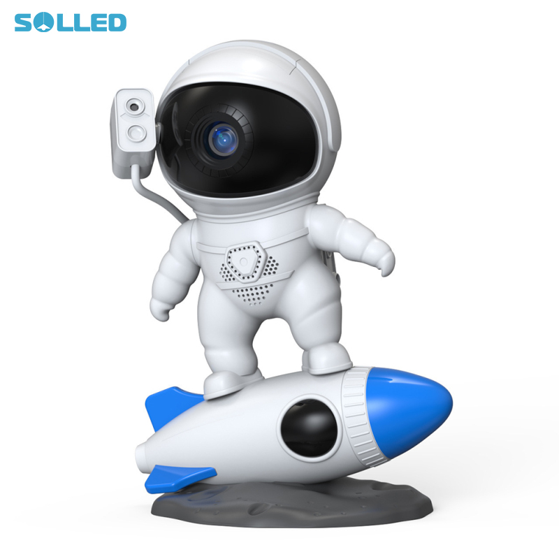 Astronaut Projector, Star Projector Wide-Angle Projection Lamp With 9 Light Effects, Night Light For Kids Light Projector For Bedroom, Starry Nebula Ceiling LED Lamp