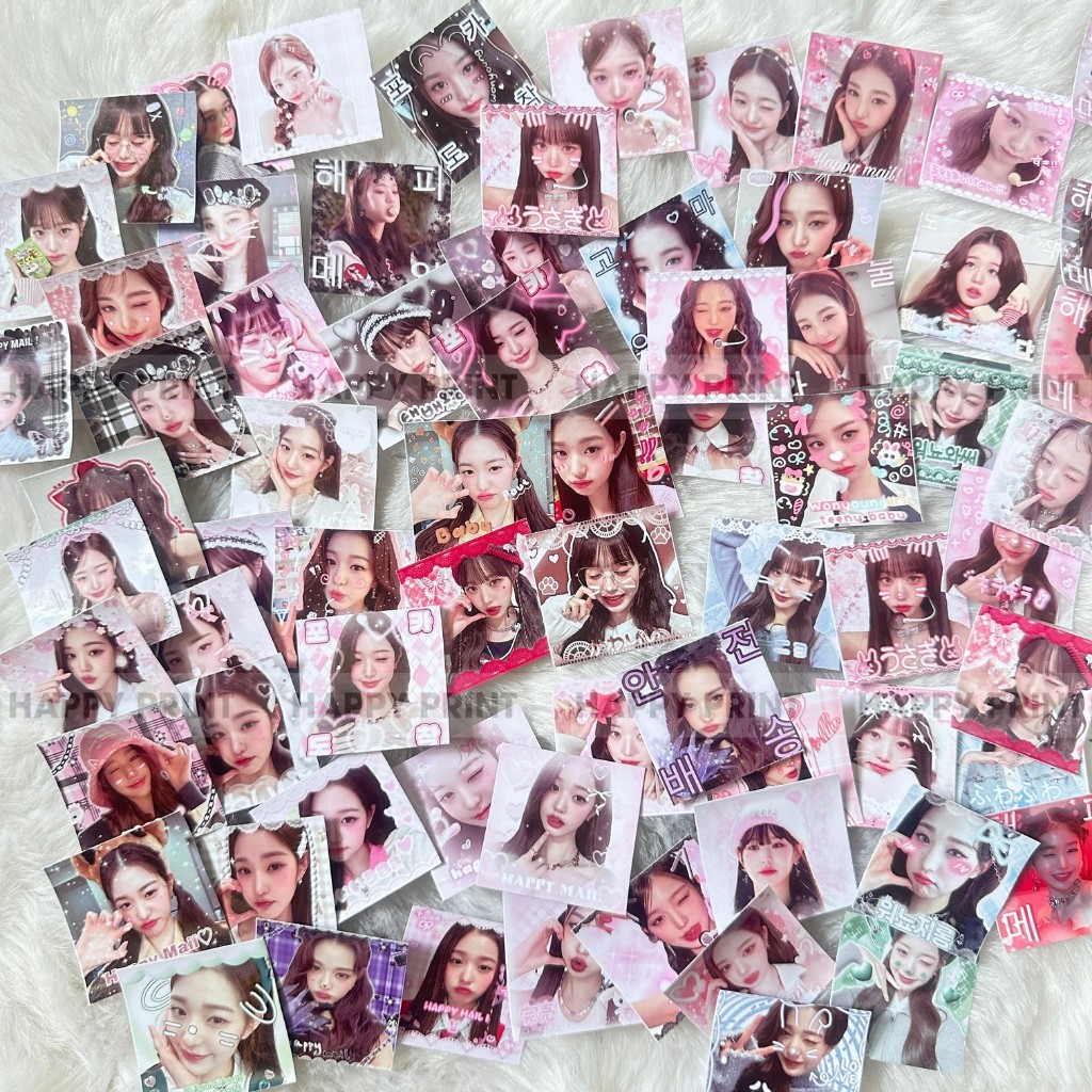 Set 35 cái sticker tem niêm phong WONYOUNG IVE dễ thương xinh xắn kpop