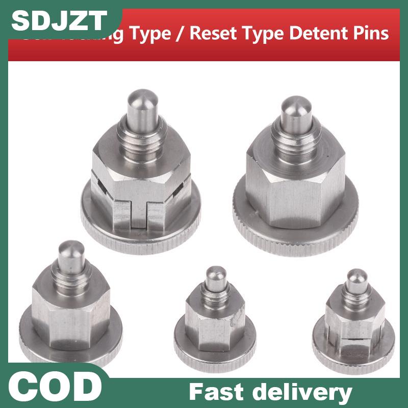 【SDJZT Tools】 Thép không gỉ mùa xuân nạp pit tông M6 M8 M10 lập chỉ mục pin đầy đủ Knob cho công nghiệp cơ khí buộc Giá 62,682 Đồng*Miễn phí vận chuyển