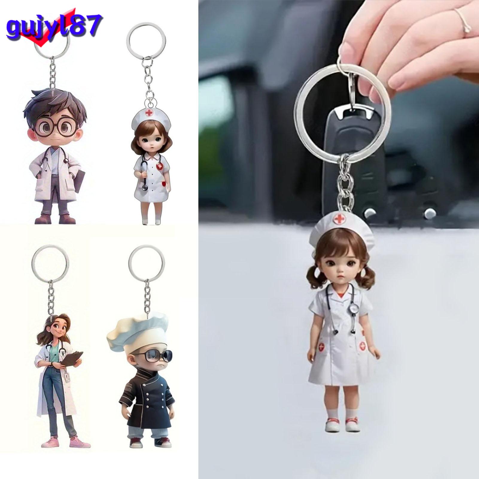gujyl Nurse Gift Nurse Key Chain Thank Nurse Keychain Pendant Perfect Gift for Medical Professionals and Graduates Symbol of Appreciation and Gratitude