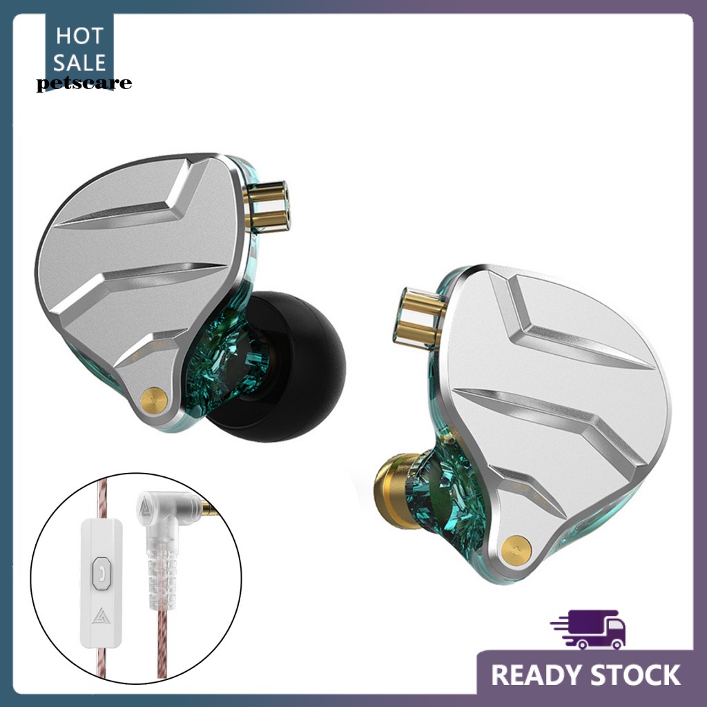 🔥【Readystock】 + FREE Shipping+ COD 🔥Tai nghe có dây QCA QKZ ZX1 mới có thể tháo rời Kim loại Moving Loop Siêu âm Bass Hi-Fi In-Ear Tai nghe thể thao