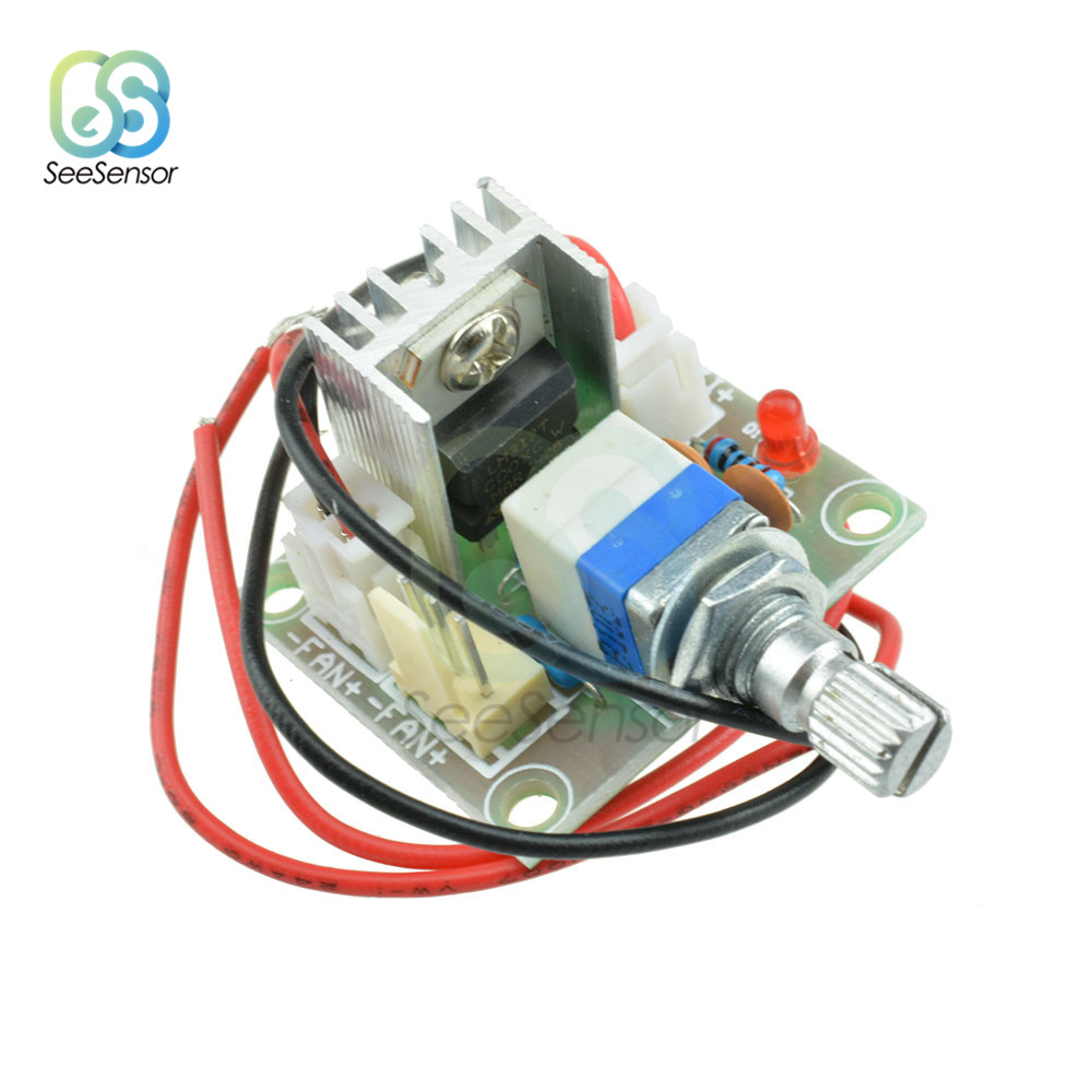 Lm317 Dc Linear Converter Down Voltage Regulator Board Speed Control Module Dc 3.25-15v To Dc1.25v-13v