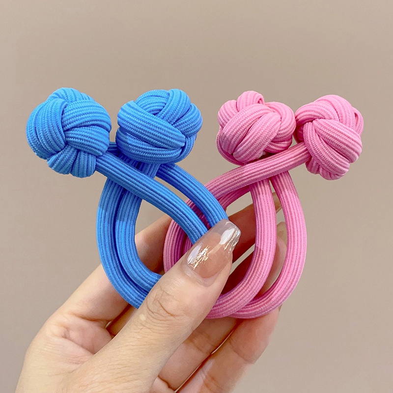 Ban nhạc đầy màu sắc và cao su dày với độ co giãn cao và độ bền mới mở-Kết thúc Dây Buộc Tóc Phụ kiện tóc