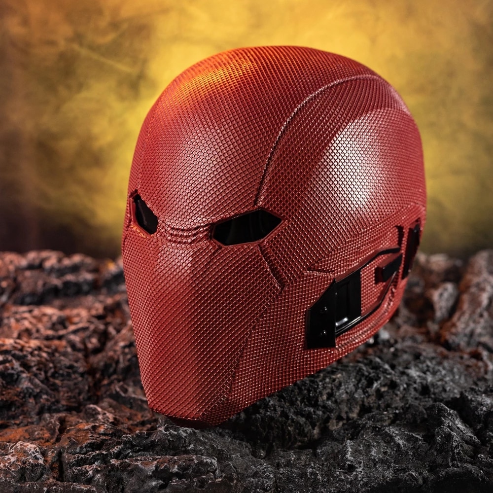 Movie Bat Under the Red Hood Man Helmet Latex Full Head Cosplay Mask