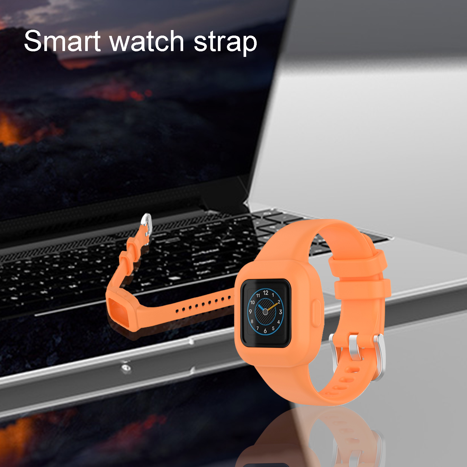 Portable Adjustable Soft Silicone Children Watch Band Strap for GarminFit JR.3 Vivofit JR.3 Sturdy Watch Belt