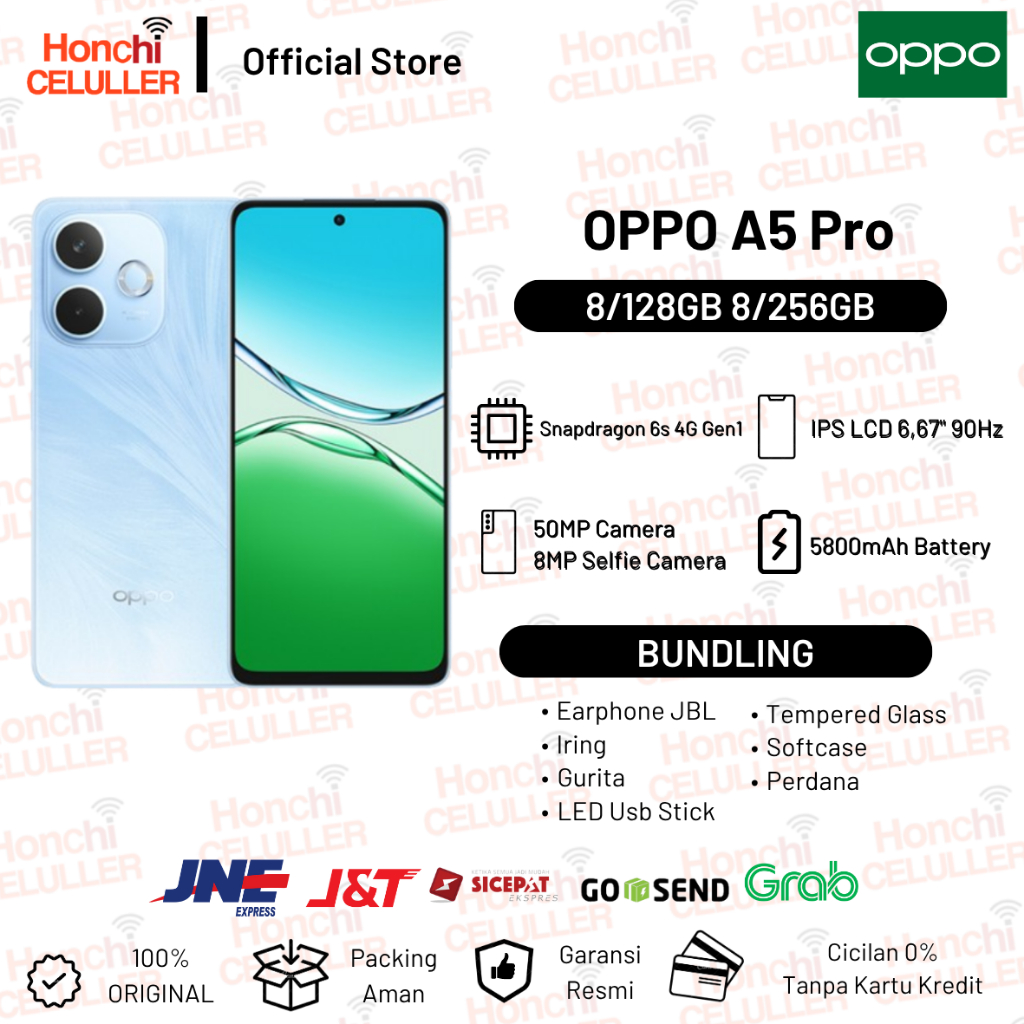OPPO A5 Pro 4G 8/256GB 8/128GB Garansi Resmi Indonesia Harga  3,199,000 Ringgit*Penghantaran Percuma