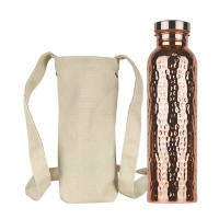 800ML Copper Sports Water Bottle Hammer Pattern Large Capacity Leakproof Portable Outdoor Cycling Gym Fitness Travel Electroplating Drinking Cup