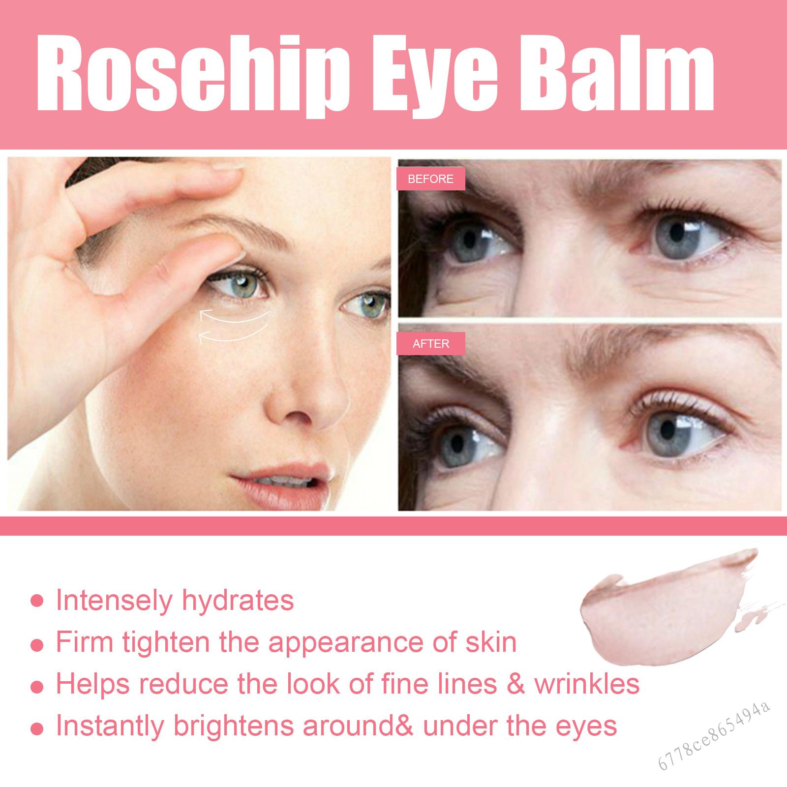 Rapid Wrinkle Repair Eye Cream Stick Rose Anti-Wrinkle Reduce Crow's Feet Cream for Day and Night Eye Beauty Products DRL-VN