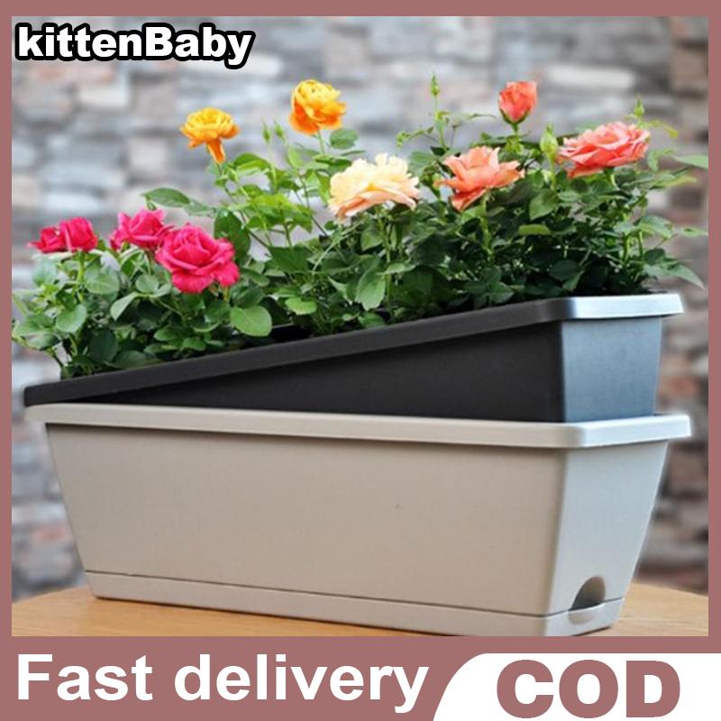 kittenBaby กระถางดอกไม้ทรงสี่เหลี่ยมอเนกประสงค์ทนทานต่อแรงกระแทกใช้งานได้นานมีประโยชน์สำหรับปลูกผัก ราคา 68 บาท*ส่งฟรี