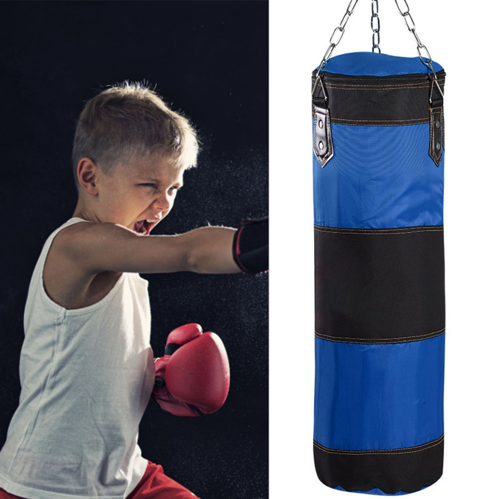 80cm trống bao cát trẻ em trẻ em đấm bốc luyện đấm nặng bao cát bài tập tập thể dục Túi điện
