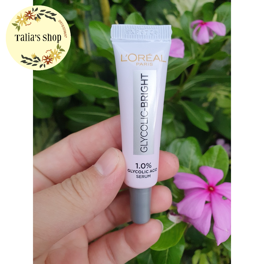 7.5ml - tinh chất serum loreal dưỡng chất sáng da tức thì glycolic 1.0%
