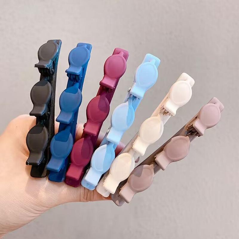 Thiên thần tôn sùng màu trơn bện kẹp tóc, kẹp tóc bện đôi, kẹp tóc tóc mái bên