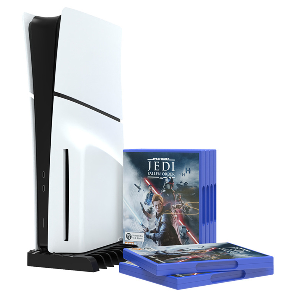 For PS5 Slim Host Base For P5 Slim Game and Disc Storage Rack