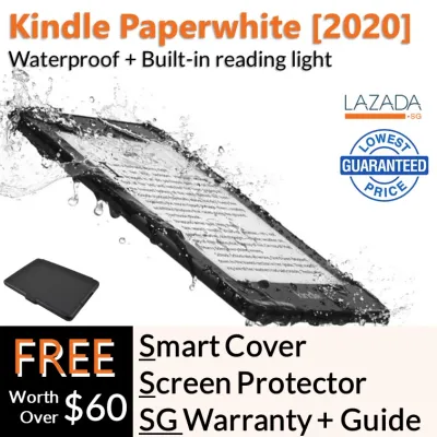 Amazon 2020 Kindle Paperwhite Waterproof 8/32GB + Screen Protector + Kindle SG Setup Guide + Amazon Kindle Warranty