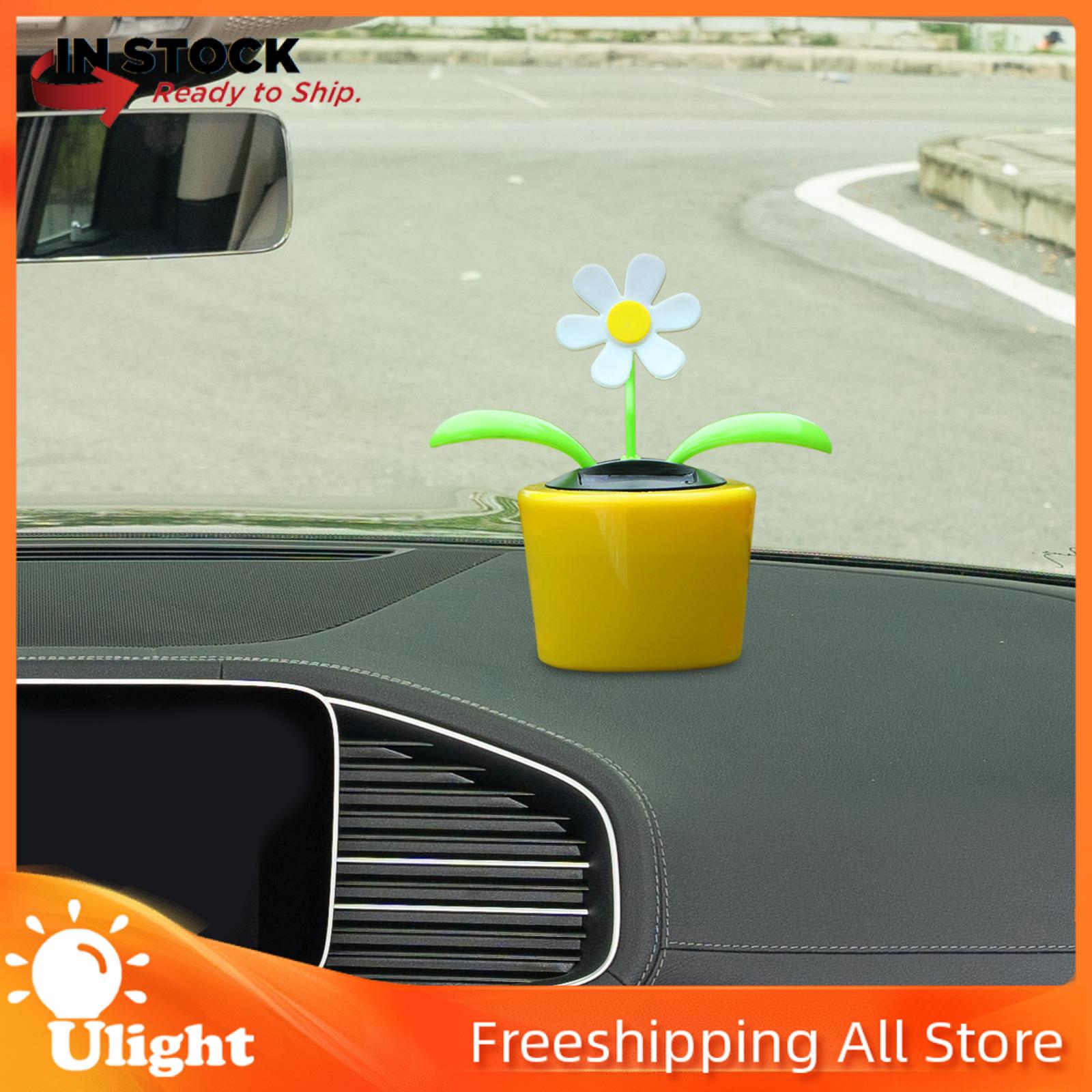 Ulight Solar Powered Dancing Flower Bobble Head Toy Nodding Head Solar