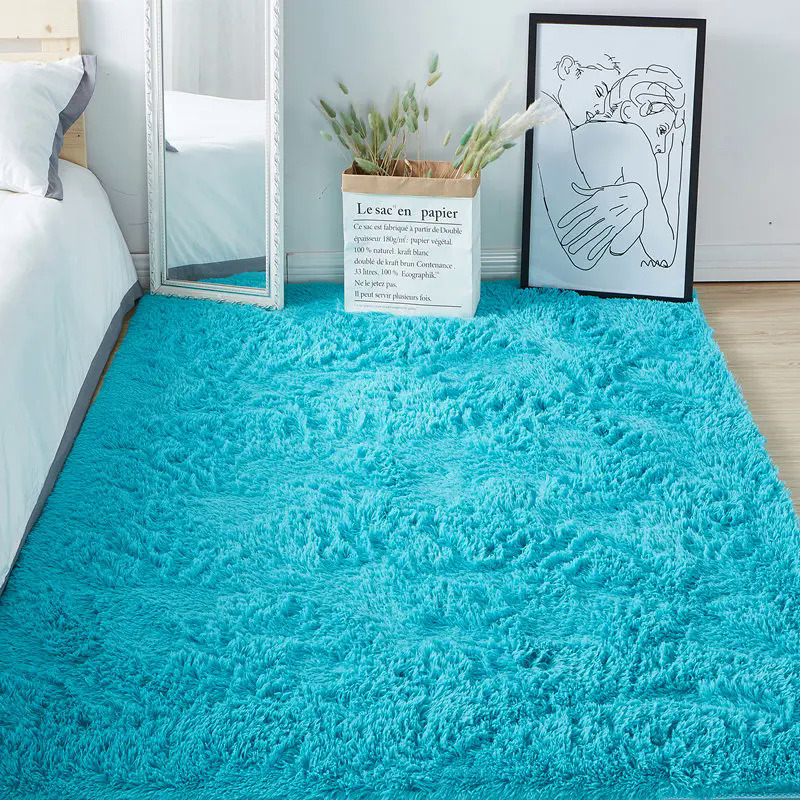 Siêu Fluffy khu vực Thảm phòng khách thảm mềm shag Thảm sang trọng thảm cho phòng ngủ vườn ươm mờ lông Thảm trang trí nội thất Thảm mat