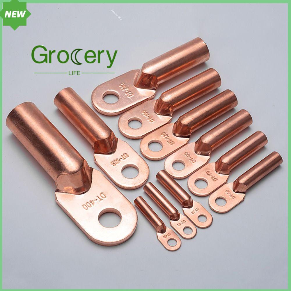 GROCERY LIFE Không cách nhiệt Thiết bị đầu cuối coppe Đồng Nhỏ Đầu nối dây cáp Mối nối dây Thiết bị đầu cuối Lug Cáp