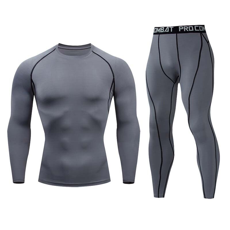 Sports Running Tights Men Winter Compression Pants Fitness