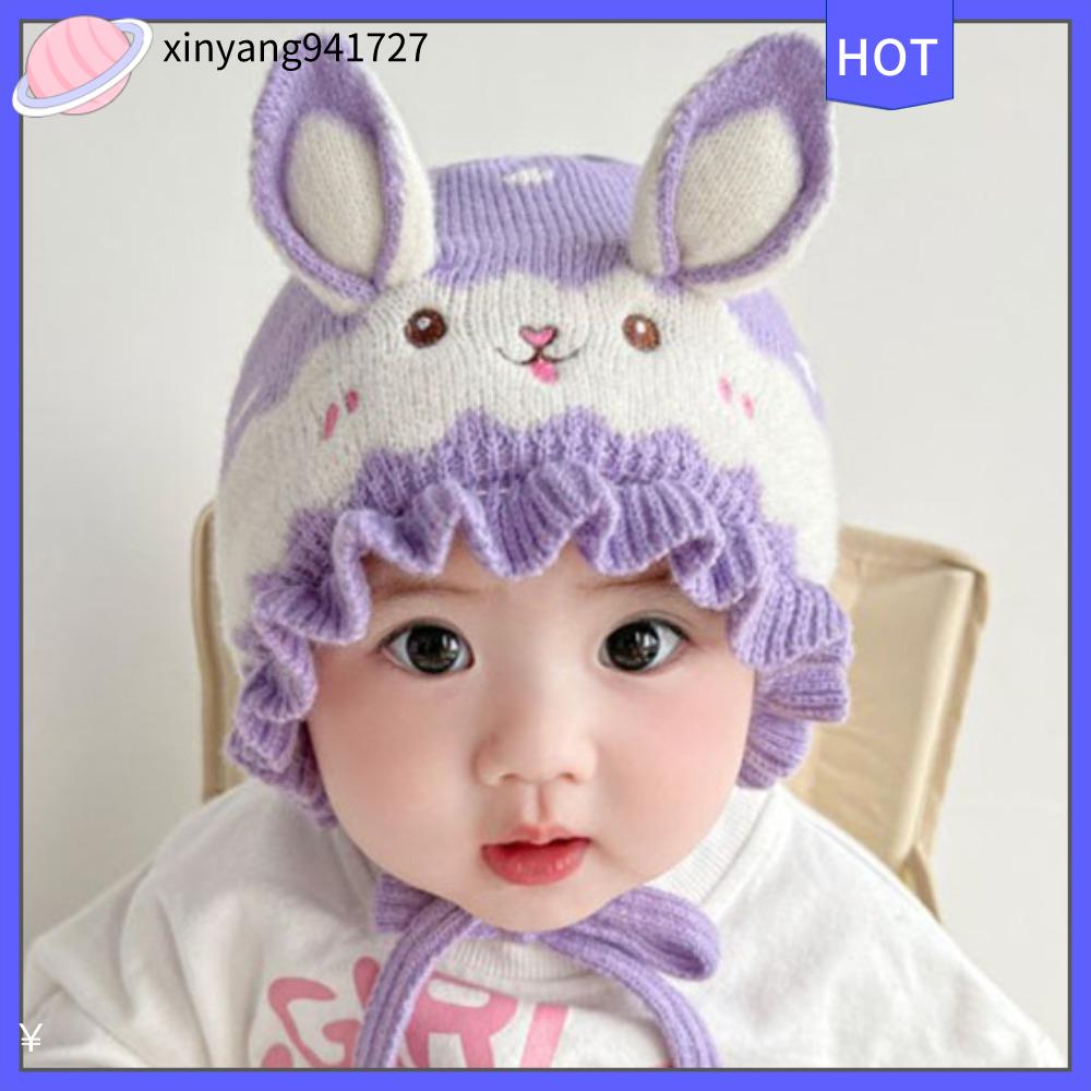 XINYANG941727 Warm Baby Hat Windproof Woolen Yarn Girl s Ear Protection