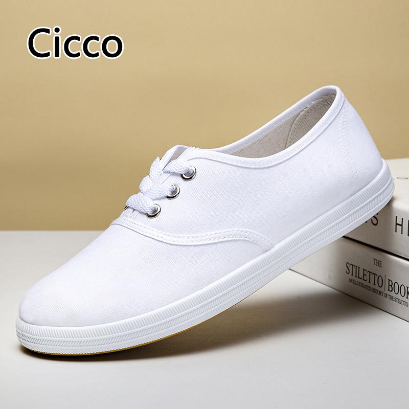 Cicco thoáng khí thoải mái tác phẩm sơn dầu giày cho phụ nữ, SLIP-ON thiết kế phẳng với chống trượt đế cao su