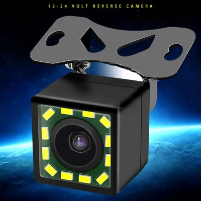 Car Rear View Camera 12 LED IR Night Vision Reversing Auto Parking Cameras Monitor CCD Waterproof Wide Degree HD Video