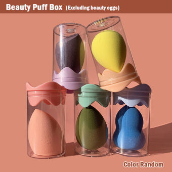 SUJIOO3 Bộ mút trang điểm nền Hộp đựng phụ kiện dụng cụ trang điểm