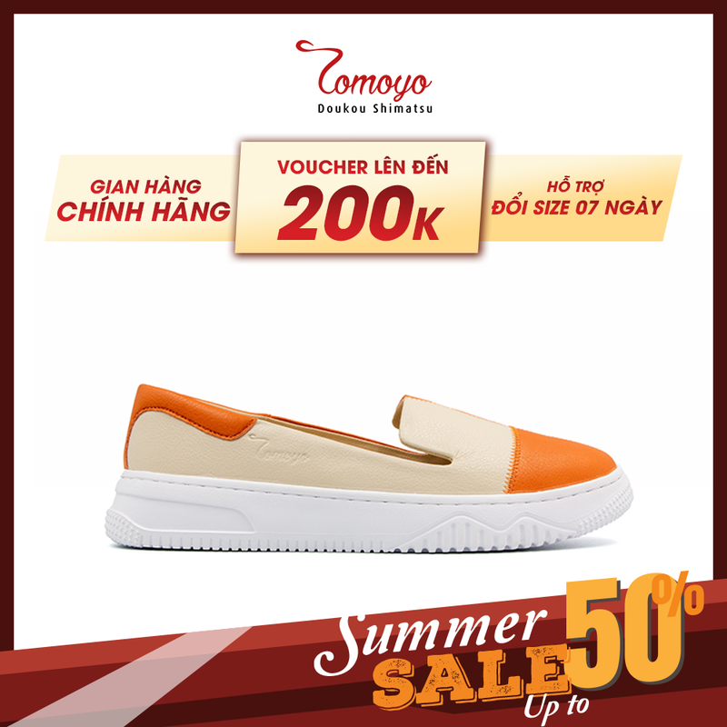 Giày sneaker nữ tomoyo da microfiber hoạ tiết sọc caro "siêu cá tính" tmw31203