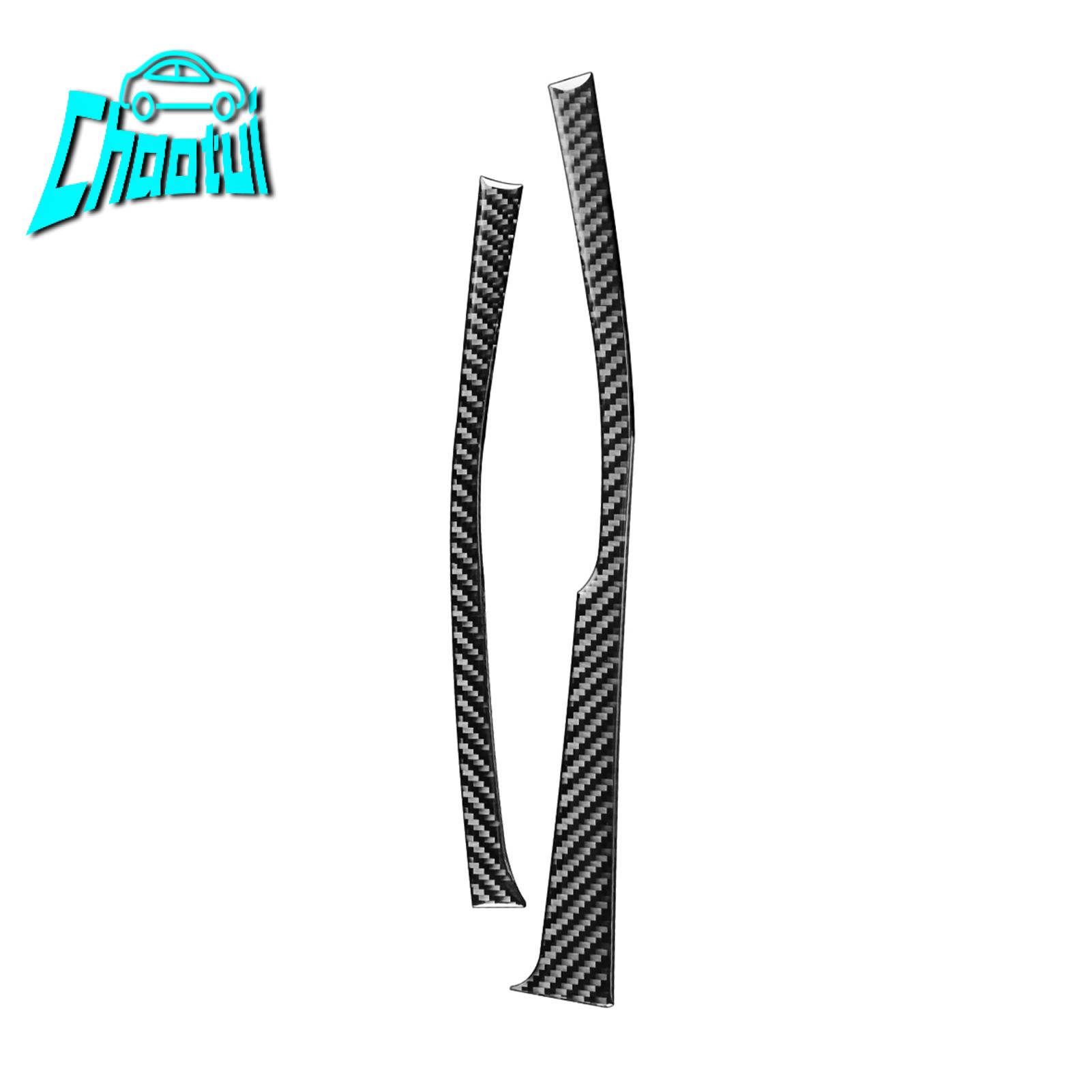 Chaotui 2 cái Bảng điều khiển đề can mặt bảng cần sang số sợi Carbon chống ăn mòn cảm ứng tốt trang trí hình dán cạnh cho Toyota Corolla 2014-2018 Bảng điều khiển bên phải