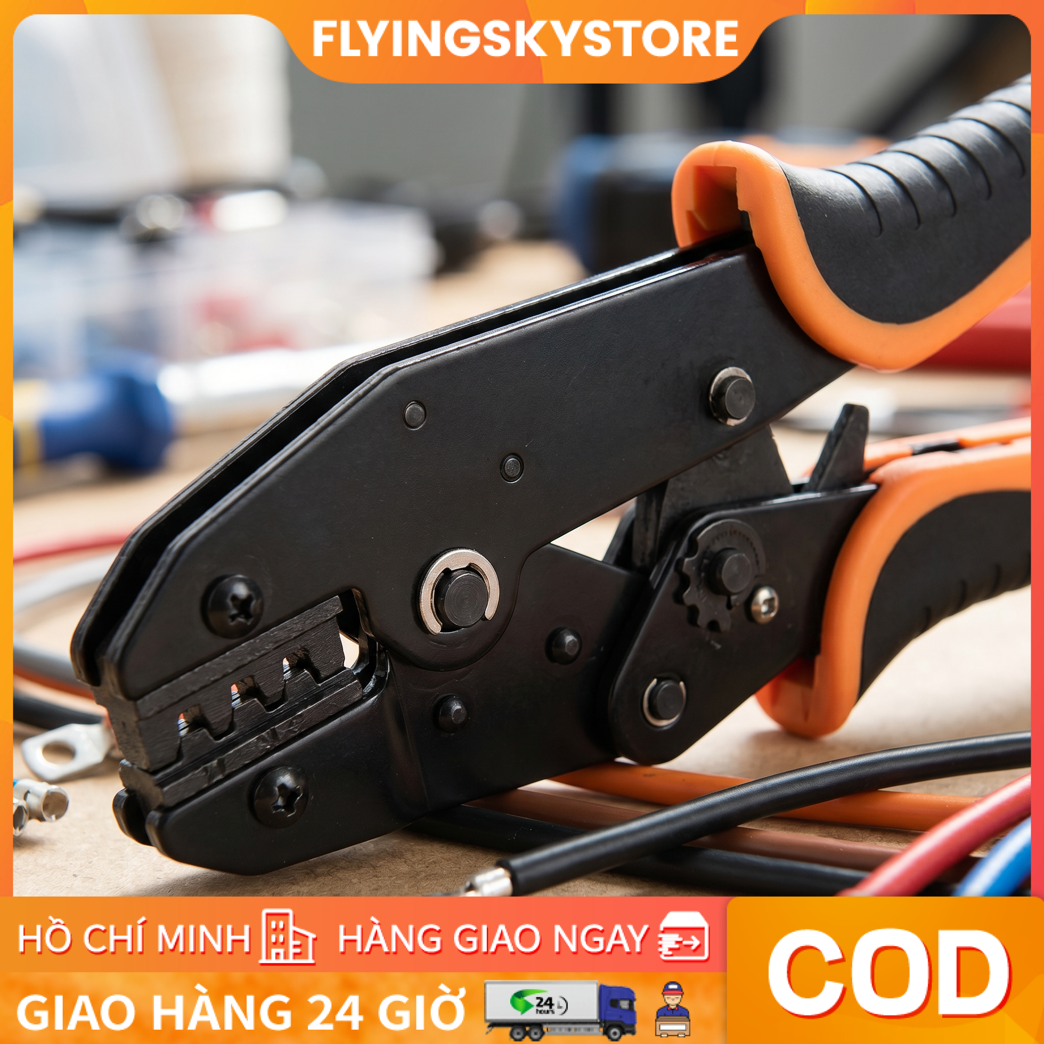 Kìm bấm cos tròn , cos trẻ, cos cắm loại tốt chính hãng Giá 159,102 Đồng*Miễn phí vận chuyển