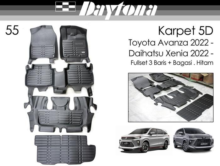 DAYTONA KARPET 5D TOYOTA AVANZA VELOZ 2022--Sukses Gemilang21 Harga 1,160,000 rupiah*Gratis Ongkir