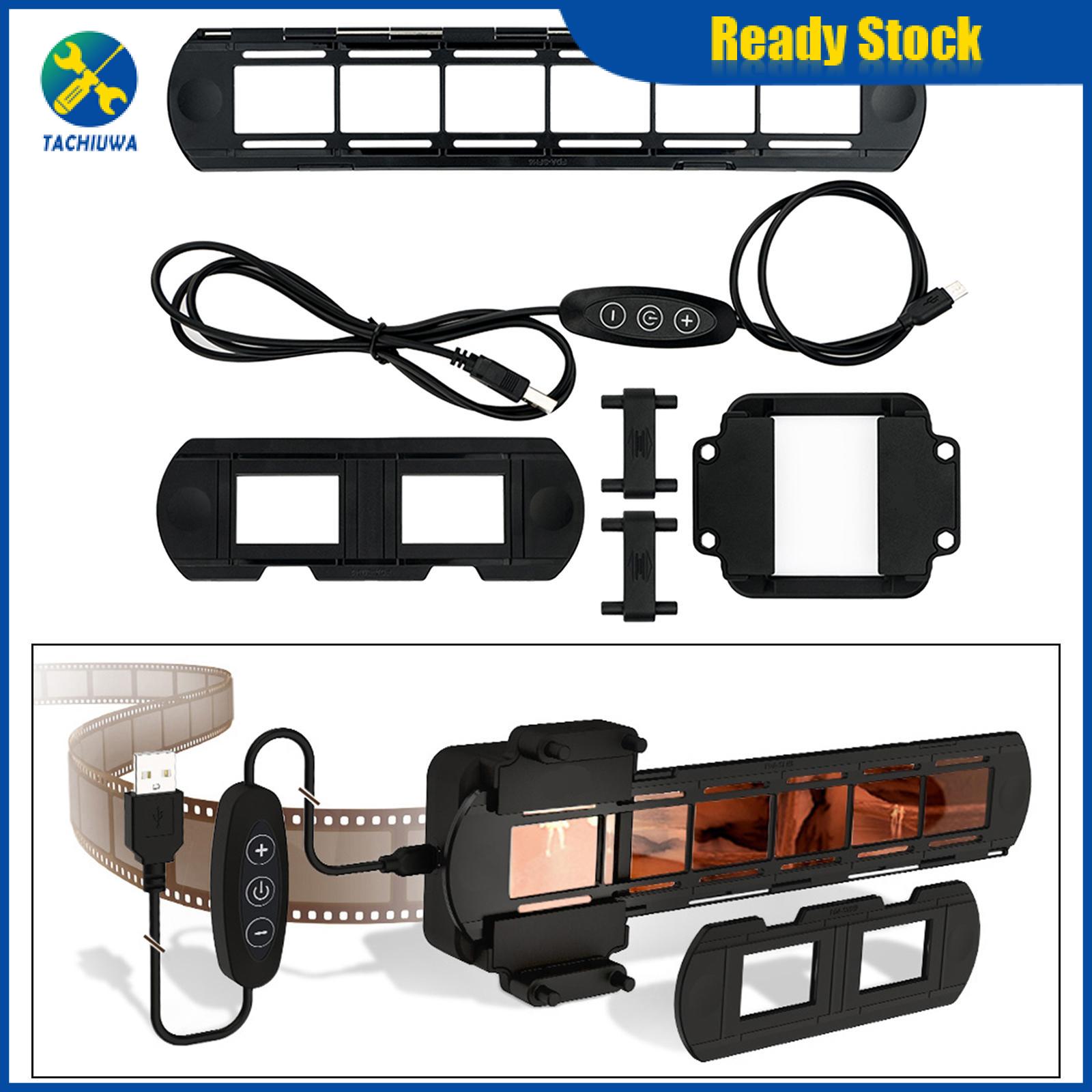 Tachiuwa Negative Film Scanning LED Light Set for Photo Negative Converter to Digital 6500K Light 10 Level Adjustable Film Strip Holder