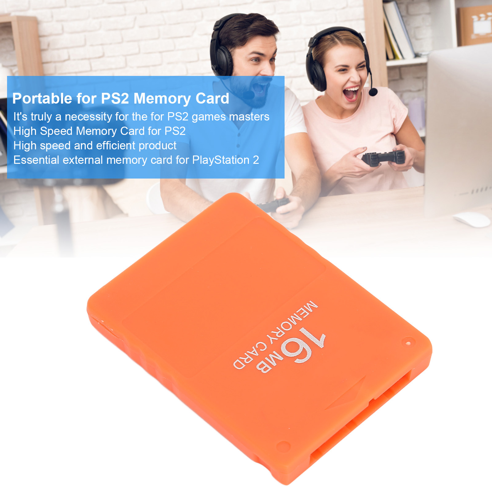 Thẻ nhớ trò chơi dung tích lớn thẻ nhớ chuyên nghiệp truyền nhanh hiệu suất ổn định 16Mb cho Playstation 2