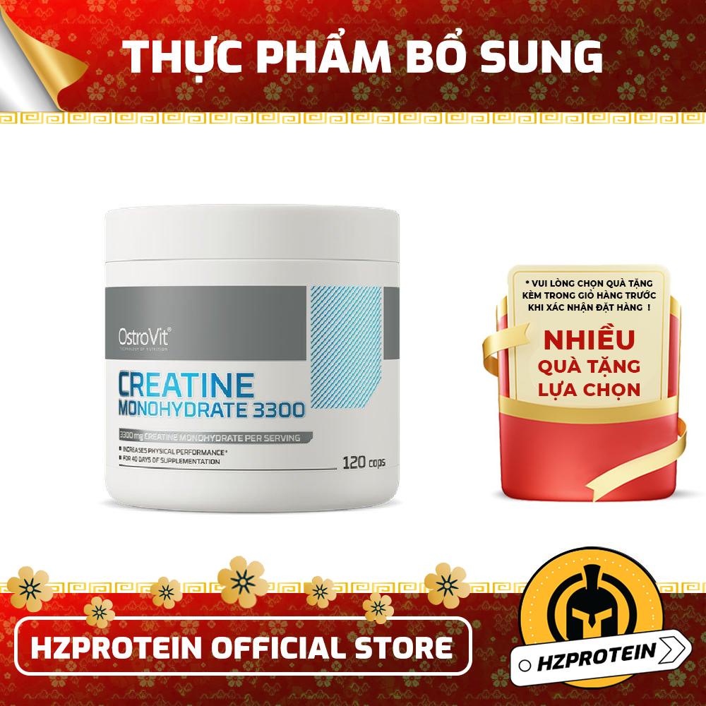 OstroVit Creatine Monohydrate 3000/3300mg (120 Viên) - Làm tăng sự phát triển của mô cơ nạc