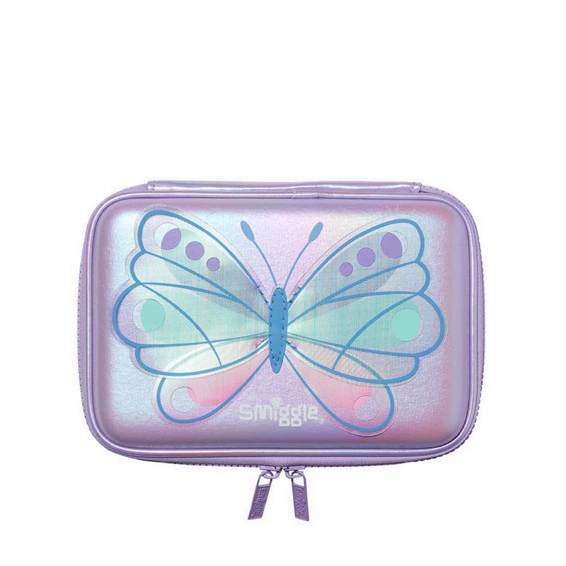 Smiggle Flutter Hardtop Pencil Case Lilac - IGL441215LIL