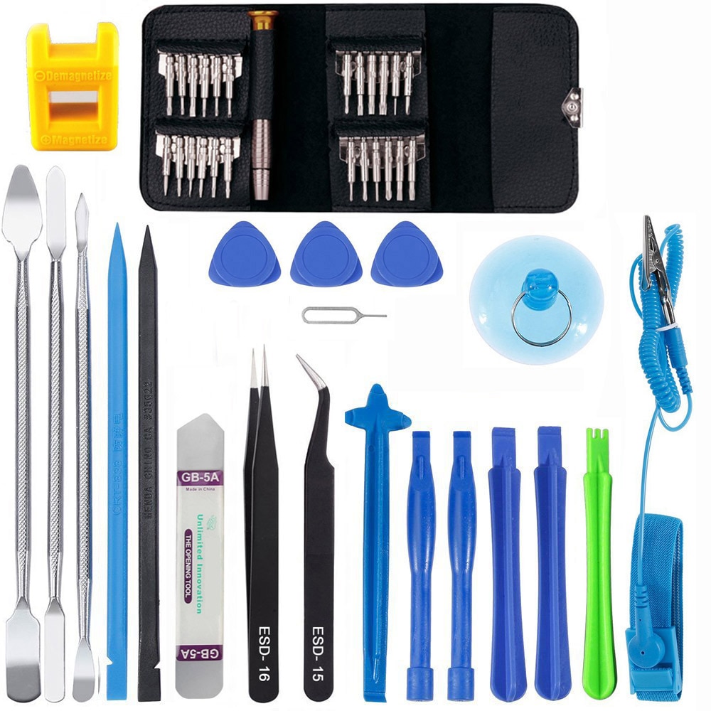 Chuyên nghiệp 46 trong 1 màn hình điện thoại di động mở sửa chữa kit tuốc nơ vít nâng iPhone Samsung Ipad Removal kit