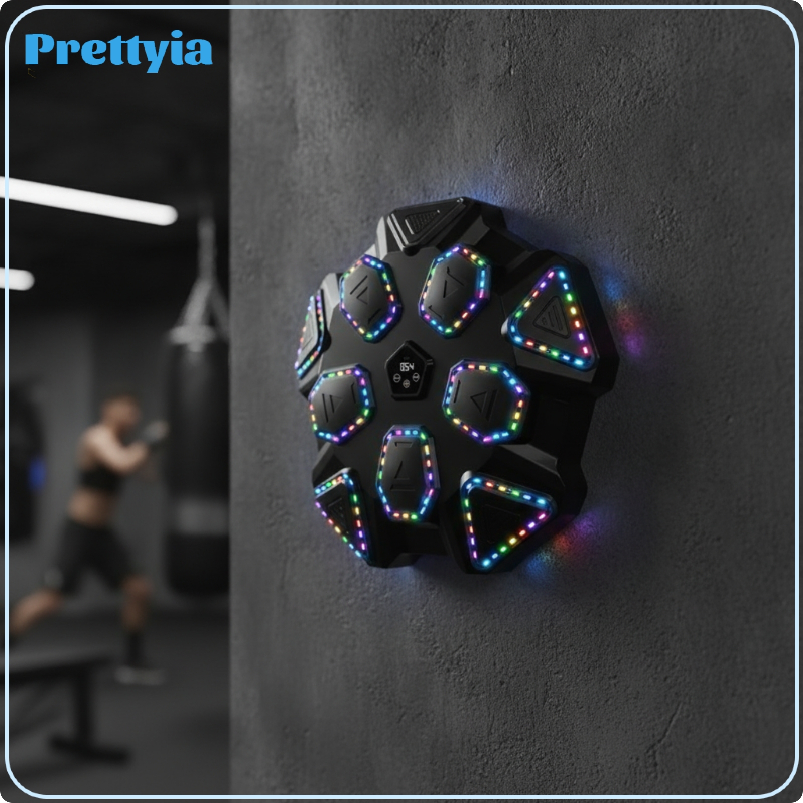 Prettyia Music Boxing Machine Sports Training Gear Wall-Mounted Boxing Coach Digital Screen ราคา 14,607 บาท*ส่งฟรี