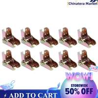 【Chinatera】10ชิ้นล็อคตัวเองบานพับพับบานพับ90องศาขาโต๊ะบานพับโลหะขาโต๊ะยืนสำหรับโต๊ะเตียงปรับแต่ง