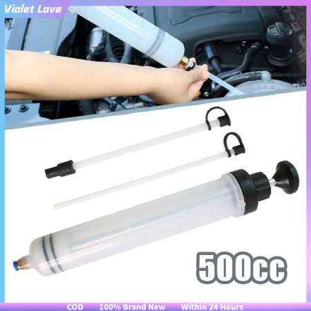 500cc Car Oil Transfer Pump - Fluid Extractor Syringe