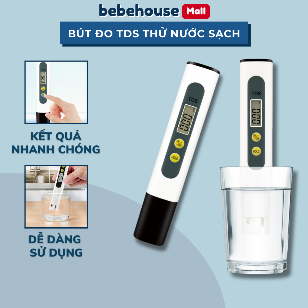 Bút Thử Nước Sạch TDS Máy Đo Kiểm Tra Nước Sạch HT031 BEBEHOUSE