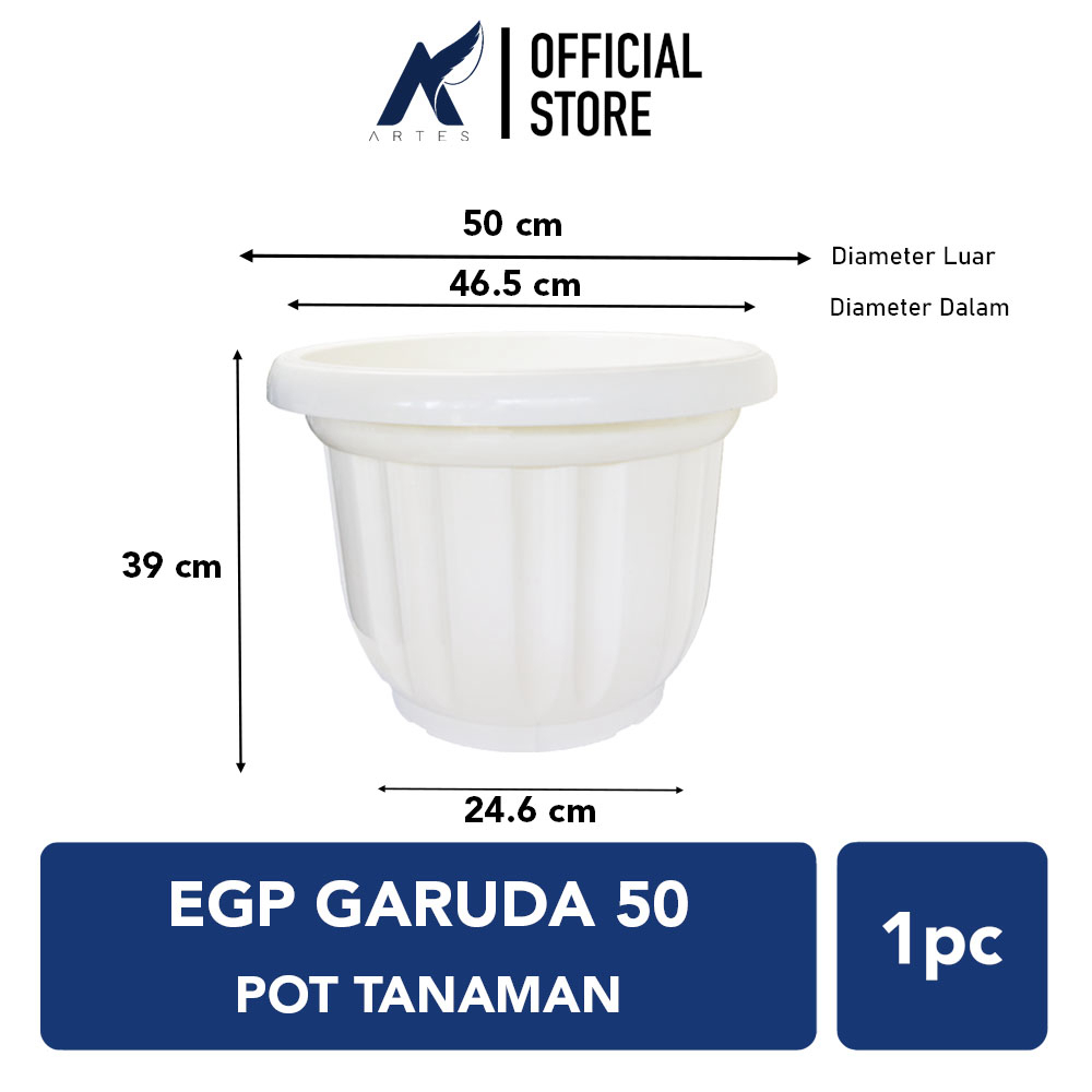 GOJEK GRAB ONLY EGP GARUDA 50 Pot Tanaman Tumbuhan Bunga Pohon Besar Jumbo Diameter 50 cm Centi Meter…